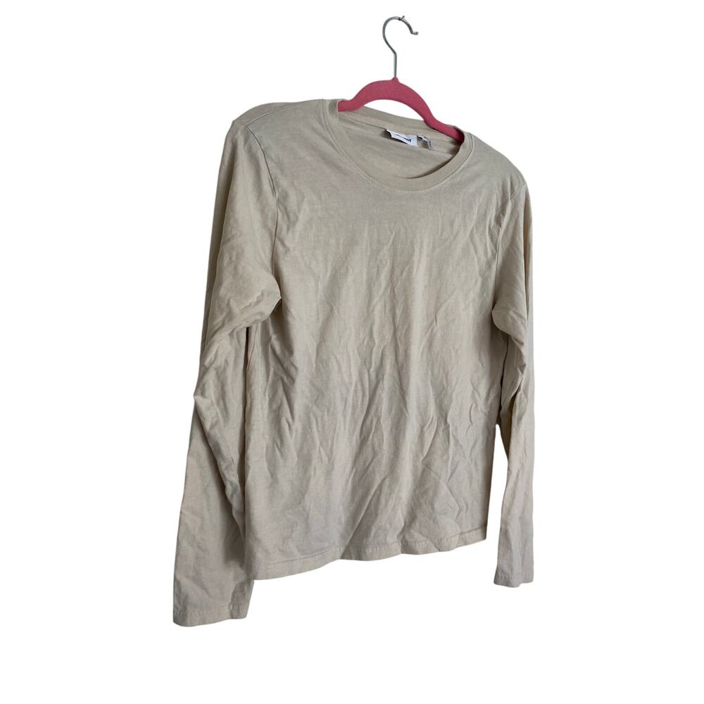 White Weekday Alanis Long Sleeve Medium Long Sleeve Cotton Shirt